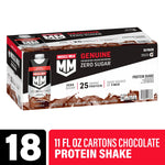 Muscle Milk Genuine Chocolate Protein Shake, 11 oz, 18/Pack (220-02378)