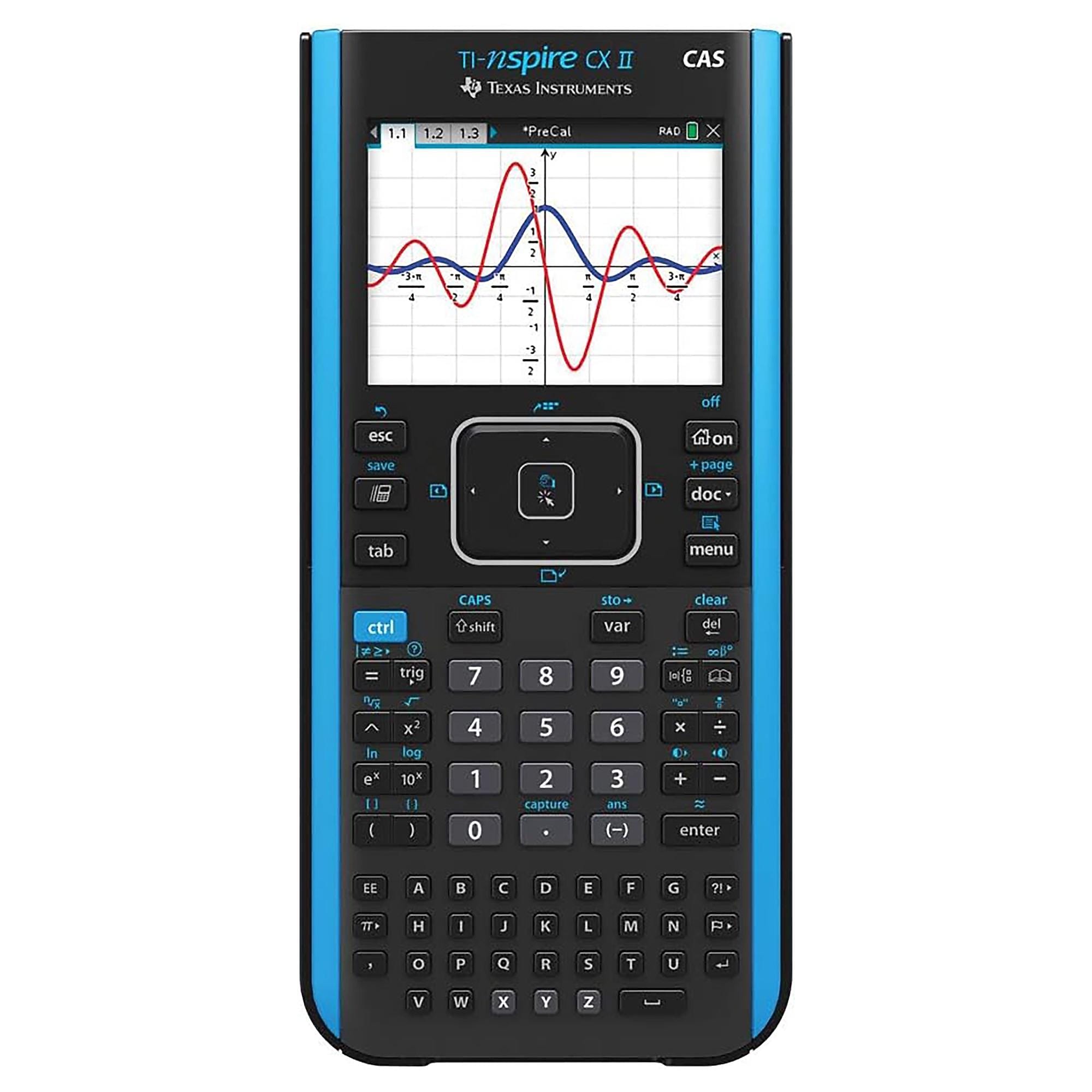 Texas Instruments TI-Nspire CXII CAS Graphing Calculators, Black, 10/Pack (NSCXCAS2/TPK/2L1)