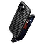 SaharaCase Rugged Case for iPhone 15 Pro Max with Glass Screen, Camera Protector, Shock Absorbing, Black (CP470ZD128ZD131)