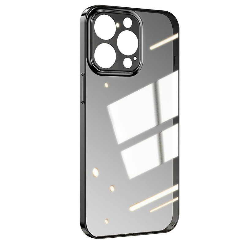 SaharaCase Hybrid-Flex Hard Shell Case, Tempered Glass Screen, Camera Protector for iPhone 15 Pro Max, Clear (CP471ZD128ZD131)