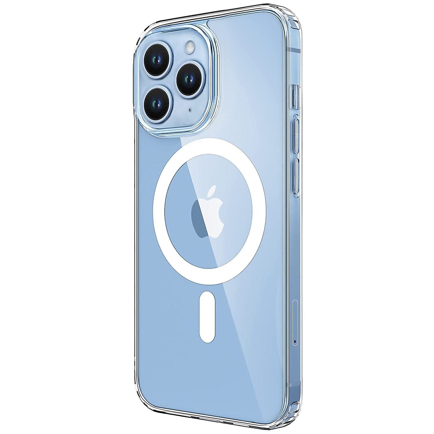 SaharaCase Hybrid-Flex Hard Shell Case, Tempered Glass Screen, Camera Protector for iPhone 15 Pro Max, Clear (CP472ZD128ZD131)