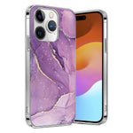 SaharaCase Purple Marble Case, Tempered Glass Screen and Camera Protector for iPhone 15 Pro Max (CP474ZD128ZD131)