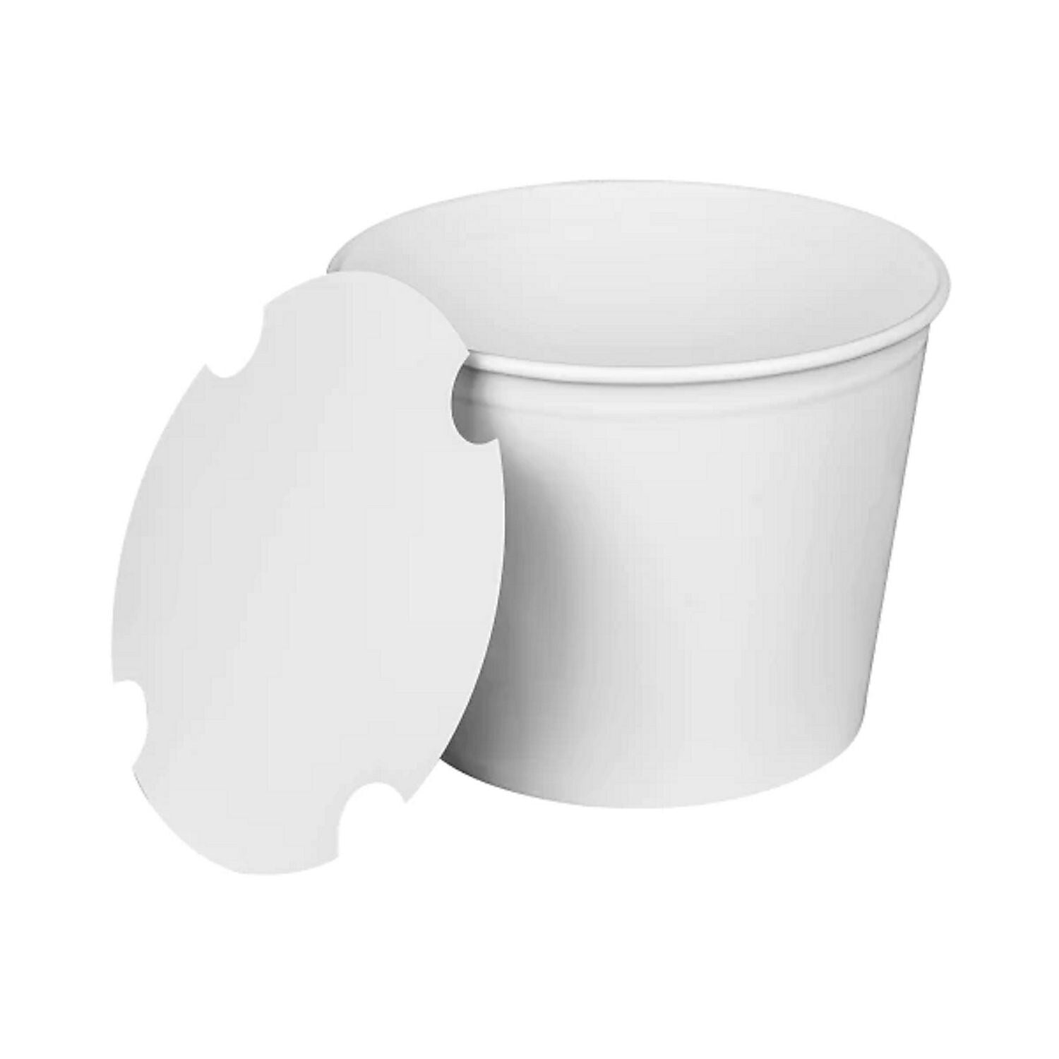 Karat Food Bucket with Lid, 85 oz, 180/Carton (C-FB85W_BUNDLE)