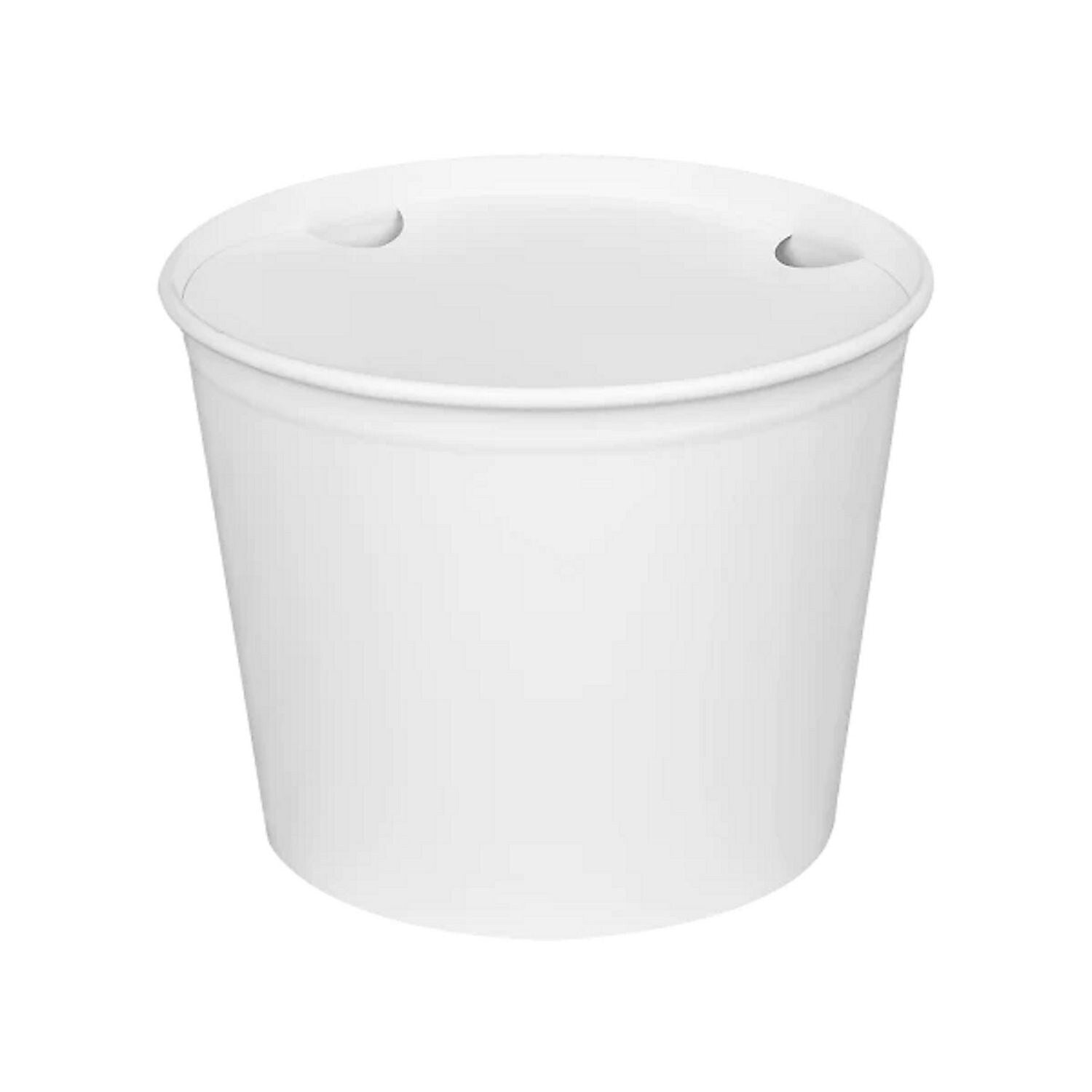 Karat Food Bucket with Lid, 85 oz, 180/Carton (C-FB85W_BUNDLE)