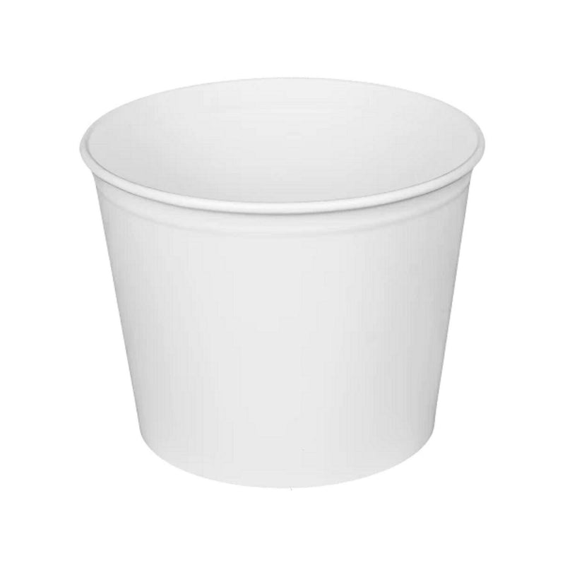Karat Food Bucket with Lid, 85 oz, 180/Carton (C-FB85W_BUNDLE)