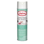 Claire Air Freshener & Deodorizer Aerosol, Fresh Linen Scent, 10 oz, 12/Carton (CL163)