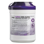 Sani Professional Super Sani-Cloth Paper Cleaning Wipers, 6.75" x 6", White, 160 Sheets/Pack, 12 Packs/Carton (NIC Q55172)