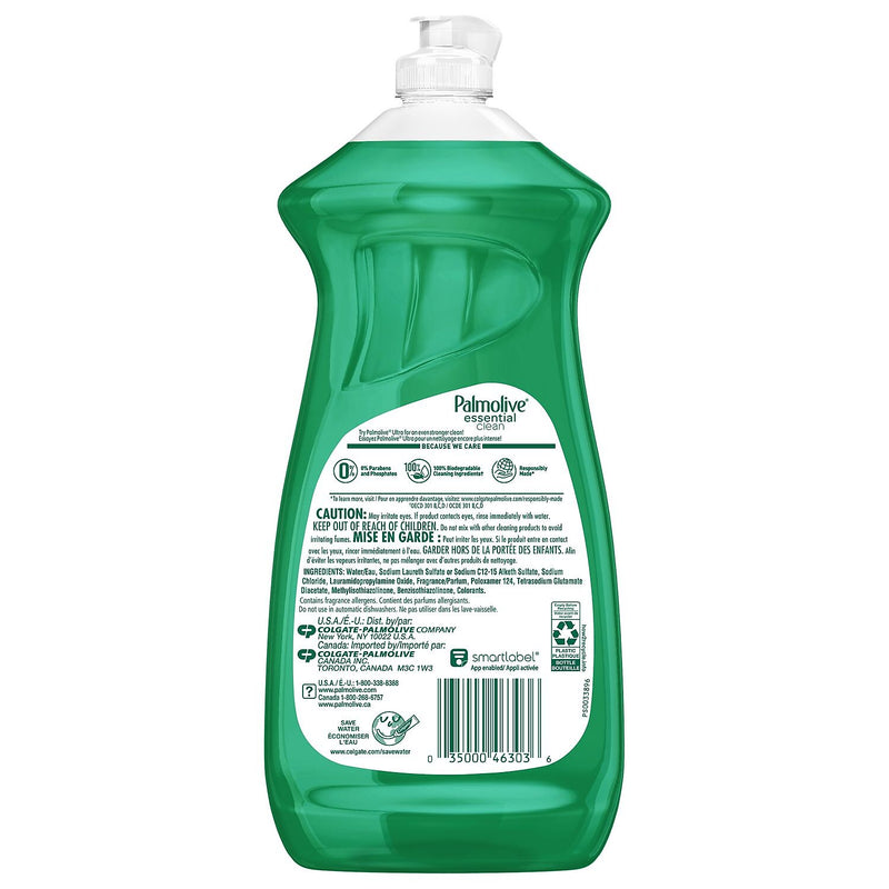 Palmolive Essential Clean Dish Soap, Fresh, 28 oz., 9/Carton (US06022A)