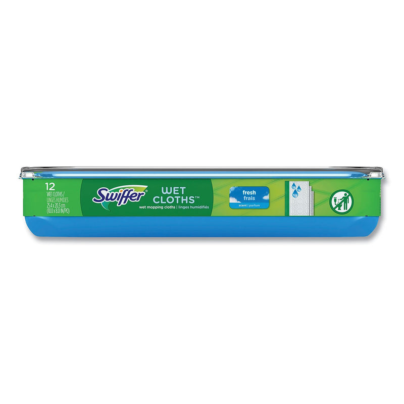 Swiffer Wet Mop Refill Cloths, Fresh Scent, White, 72/Carton (80374006)