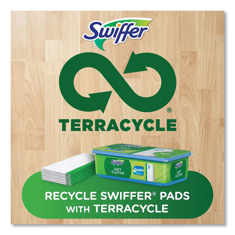 Swiffer Wet Mop Refill Cloths, Fresh Scent, White, 72/Carton (80374006)