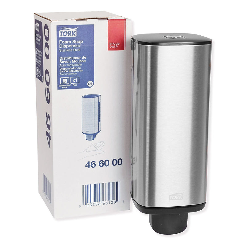 Tork Universal 466000 Wall Mounted Hand Soap Dispenser, Stainless Steel (TRK466000)