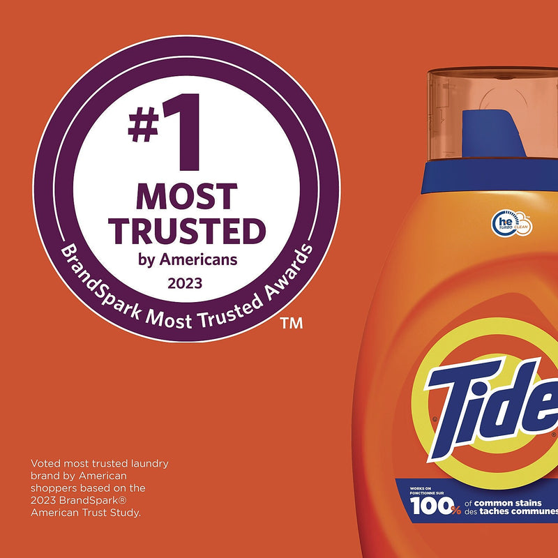 Tide Liquid Laundry Detergent, Tide® Original, 32 Loads, 42 oz., 6/Carton (40213)