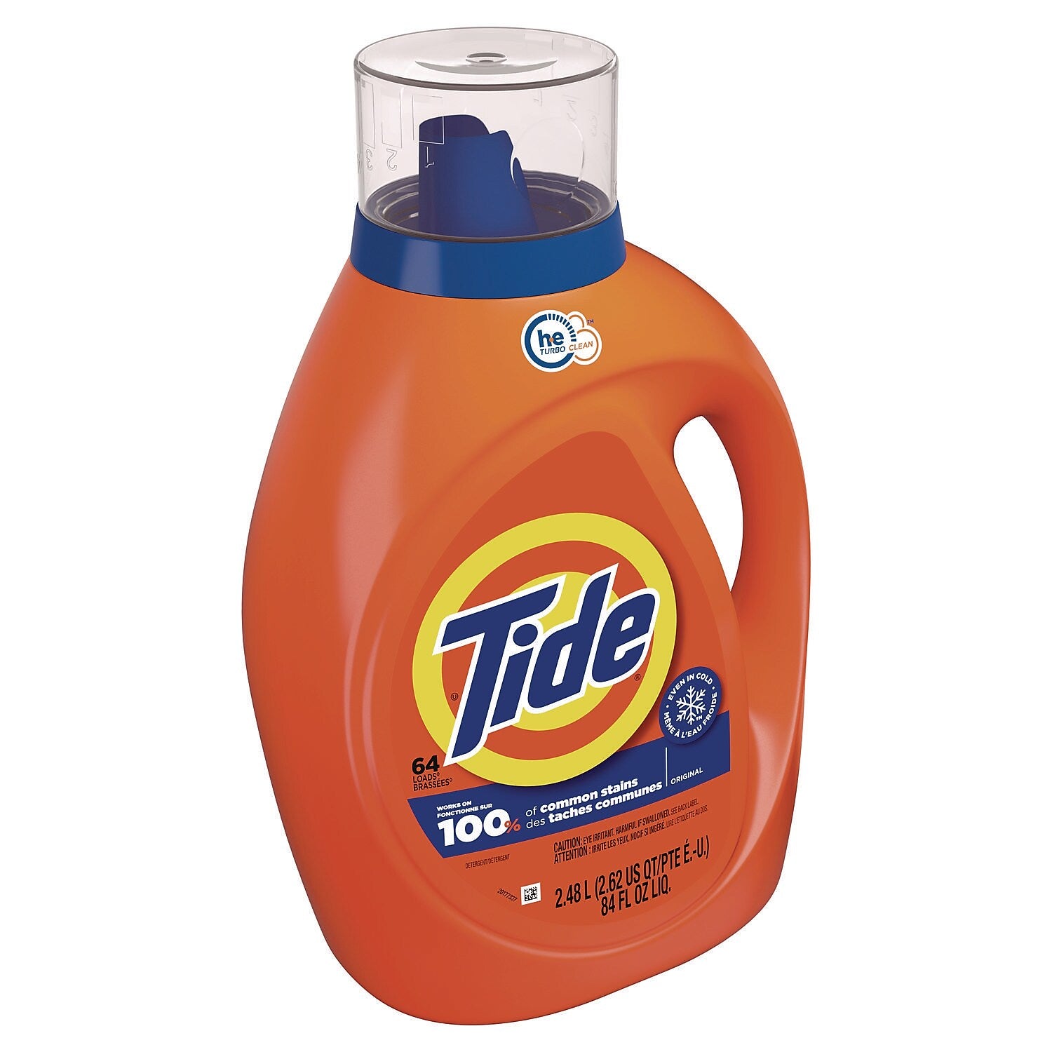 Tide HE Liquid Laundry Detergent, Tide® Original, 64 Loads, 84 oz., 4/Carton (40217)