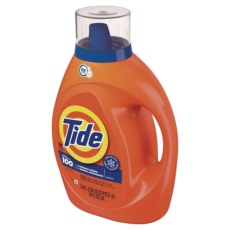 Tide HE Liquid Laundry Detergent, Tide® Original, 64 Loads, 84 oz., 4/Carton (40217)