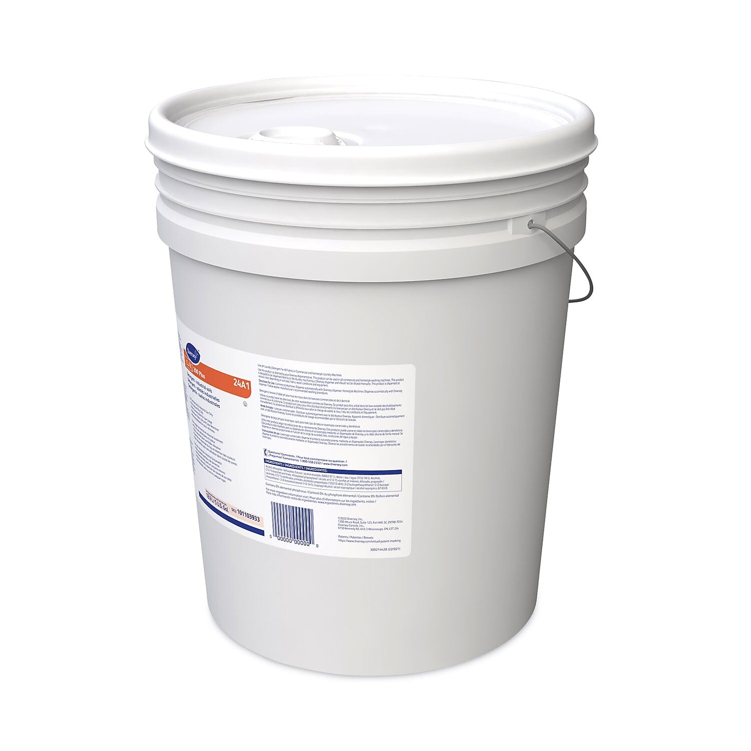 Diversey Clax 200 Plus 24A1 Liquid Laundry Detergent, Odorless, 426 Loads, 5 gal. (101103933)