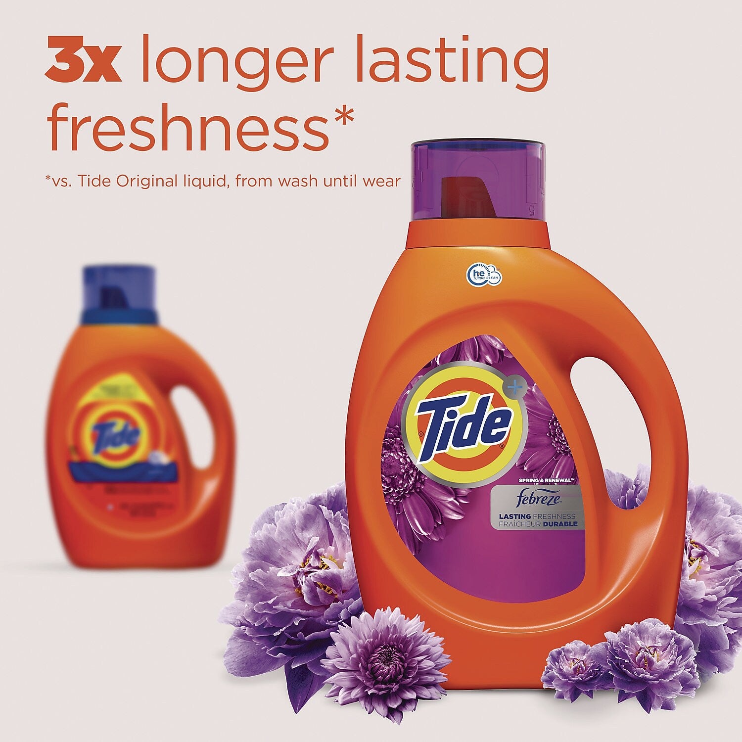 Tide Simply Clean and Fresh Liquid Laundry Detergent, Spring & Renewal™, 64 Loads, 84 oz., 4/Carton (87566)