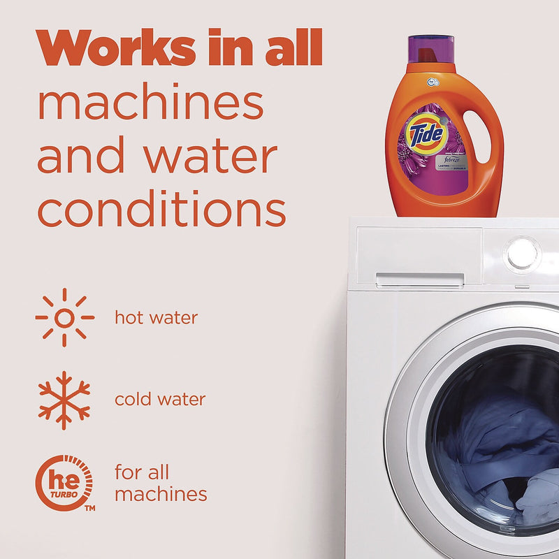 Tide Simply Clean and Fresh Liquid Laundry Detergent, Spring & Renewal™, 64 Loads, 84 oz., 4/Carton (87566)