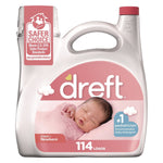 Dreft Ultra HE Liquid Laundry Detergent, Baby Powder, 114 Loads, 150 oz., 4/Carton (03241)