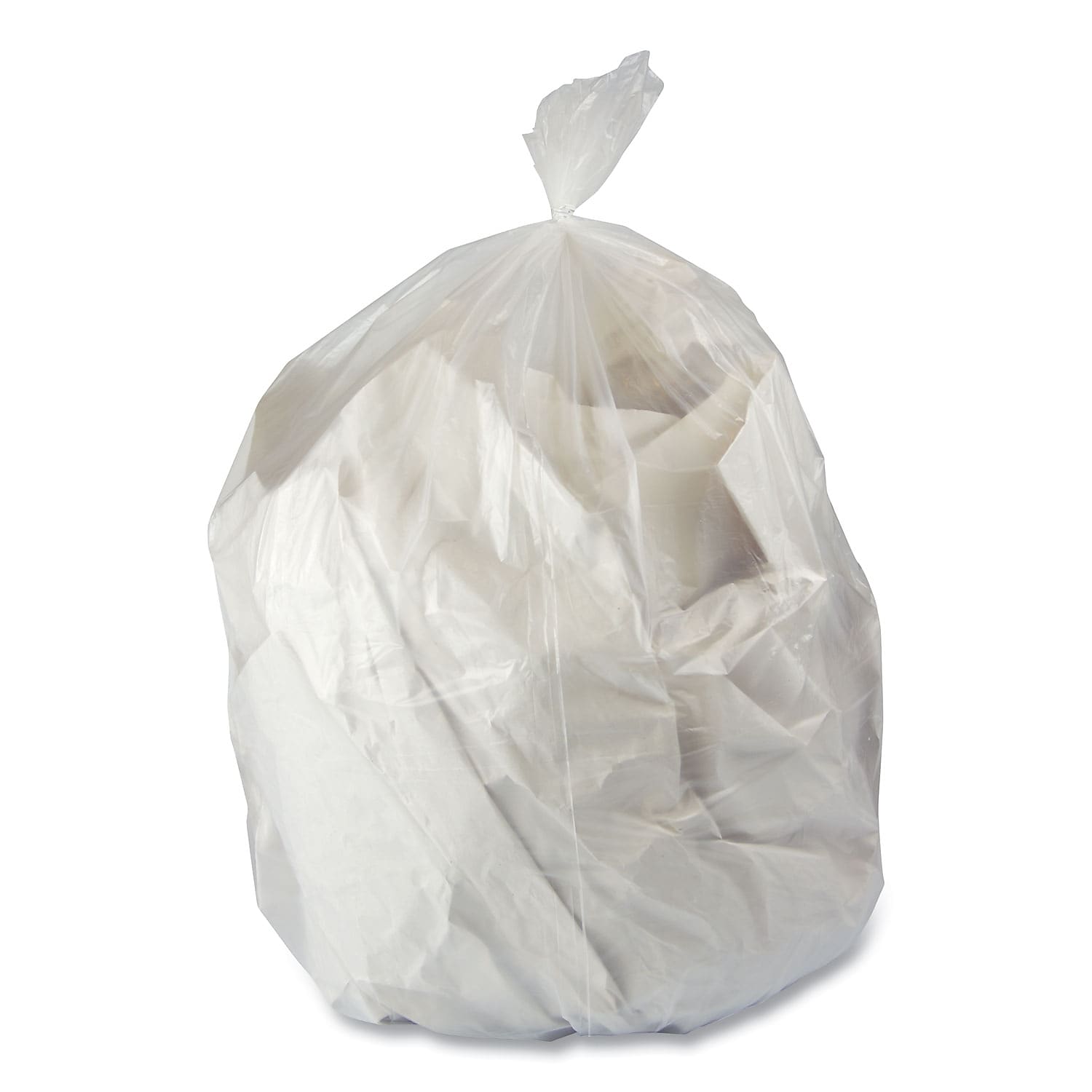 Boardwalk 23 Gallon Trash Bag, 28" x 45", Low Density, 0.9 mil, Clear, 200 Bags/Box (H5645TCKR01)