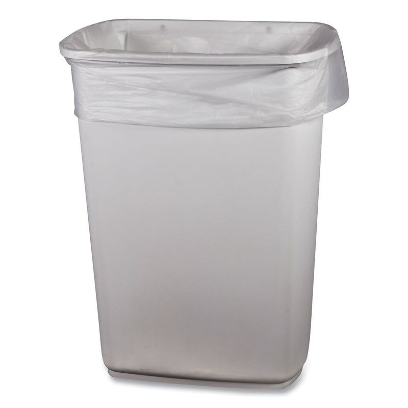 Boardwalk 23 Gallon Trash Bag, 28" x 45", Low Density, 0.9 mil, Clear, 200 Bags/Box (H5645TCKR01)