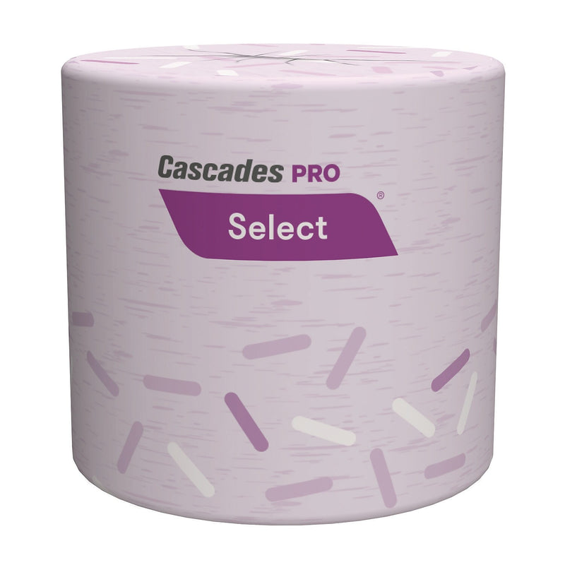 Cascades PRO Select Toilet Paper, 1-Ply, White, 1000 Sheets/Roll, 96 Rolls/Case (B152)
