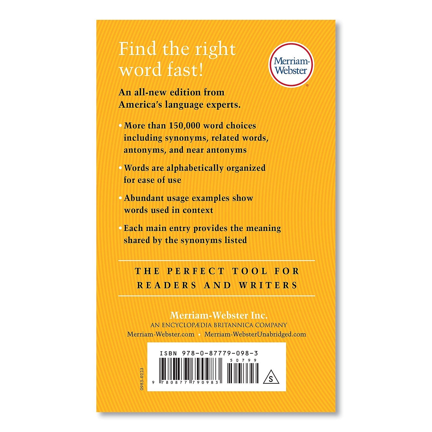 Advantus The Merriam-Webster Thesaurus (0983)