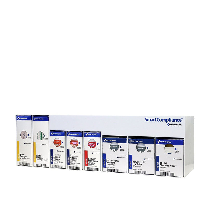 First Aid Only RetroFit Plastic Clean Treat and Protect Kit, 20 People, 135 Pieces (91232)