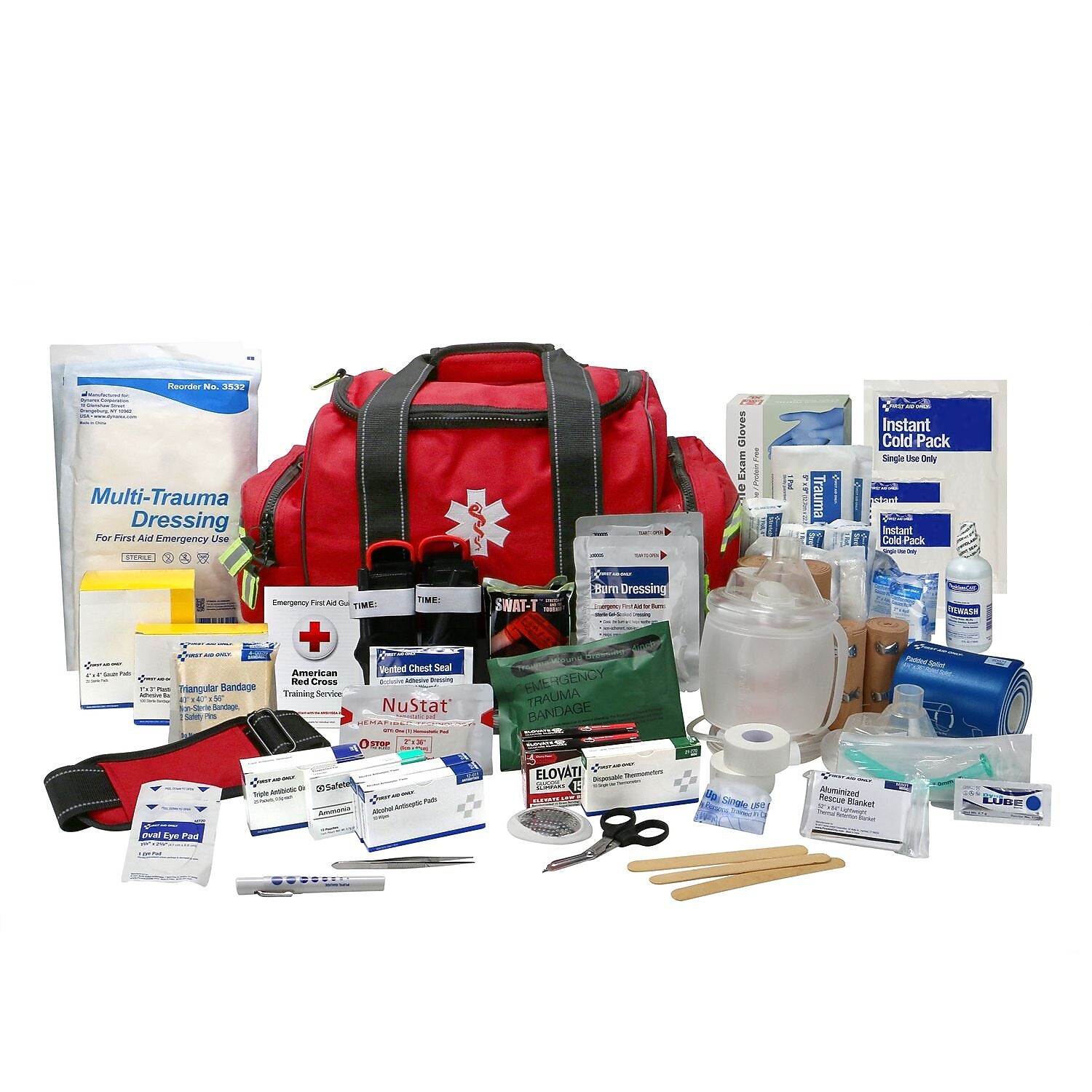 First Aid Only Fabric First Responder Bag, 24 People, 340 Pieces (91392)
