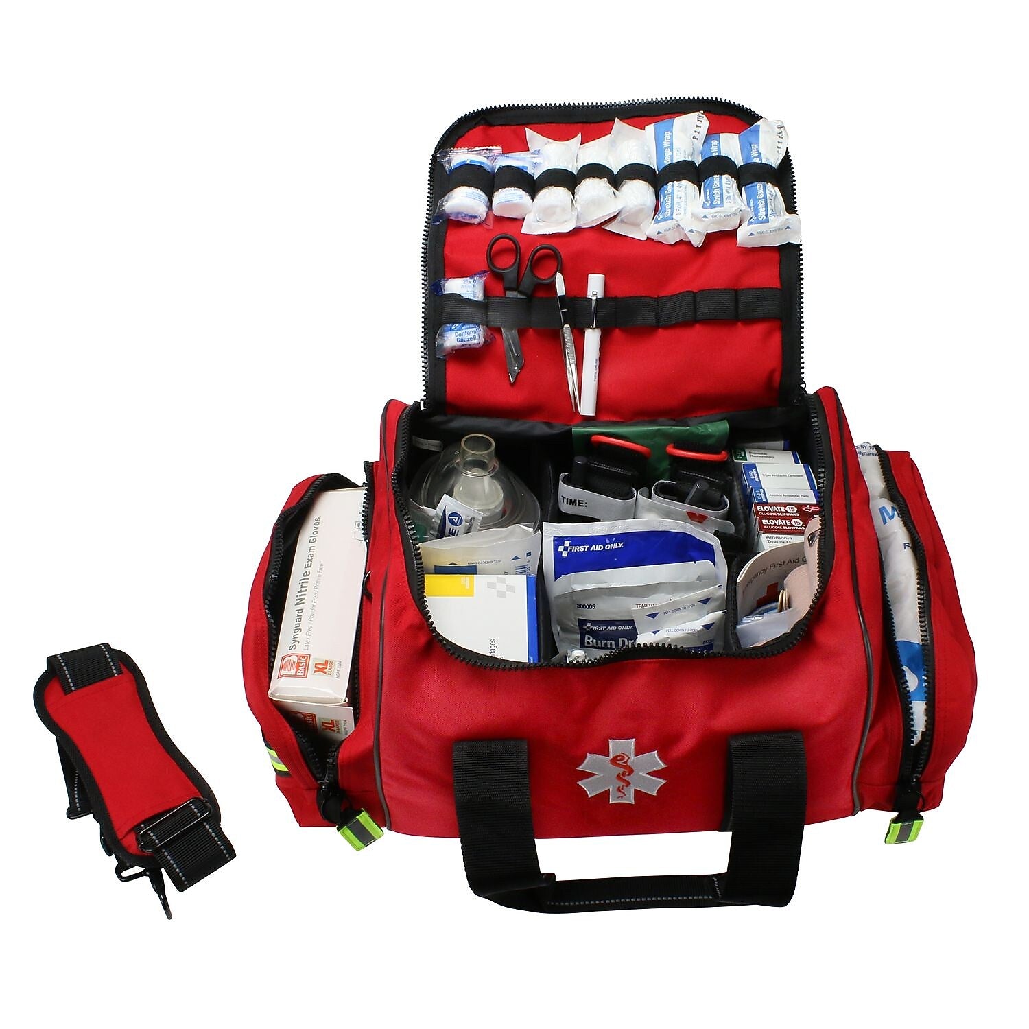 First Aid Only Fabric First Responder Bag, 24 People, 340 Pieces (91392)