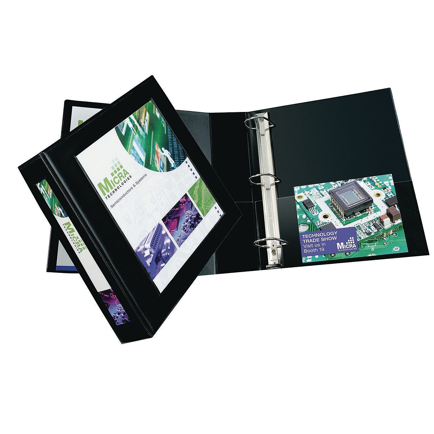 AbilityOne SKILCRAFT 2" 3-Ring View Binder, Slant-D Ring, Black (7510-01-703-5692)
