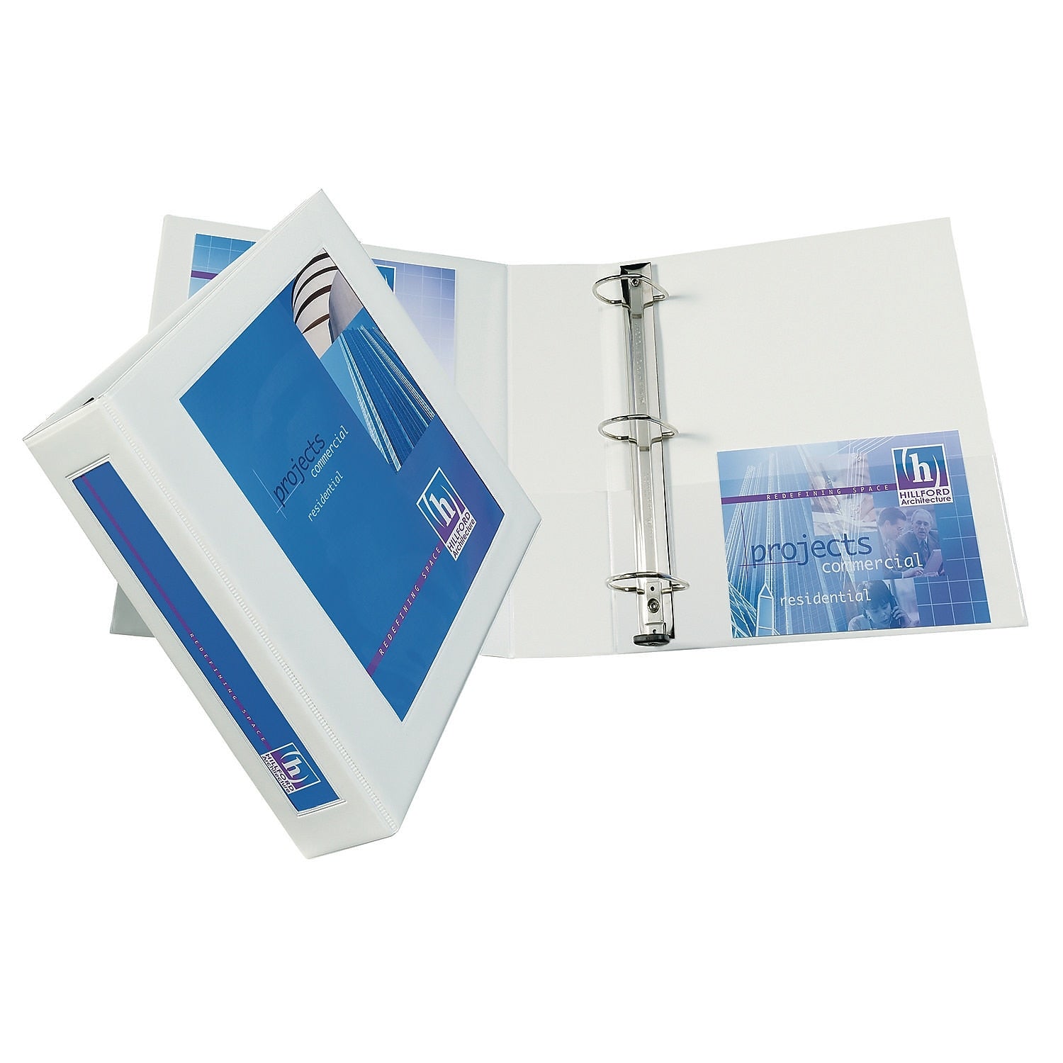 AbilityOne SKILCRAFT 2" 3-Ring View Binder, Slant-D Ring, White (7510-01-703-4466)