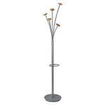 Alba Festival Coat Tree, Silver, Metal (PMFESTWM)