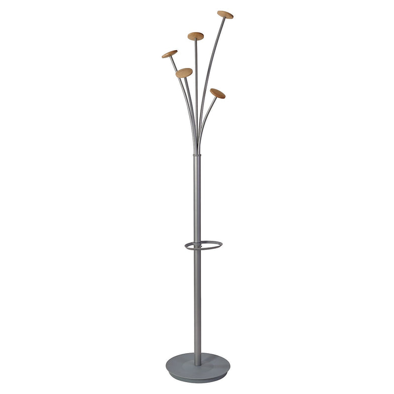 Alba Festival Coat Tree, Silver, Metal (PMFESTWM)