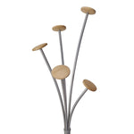 Alba Festival Coat Tree, Silver, Metal (PMFESTWM)