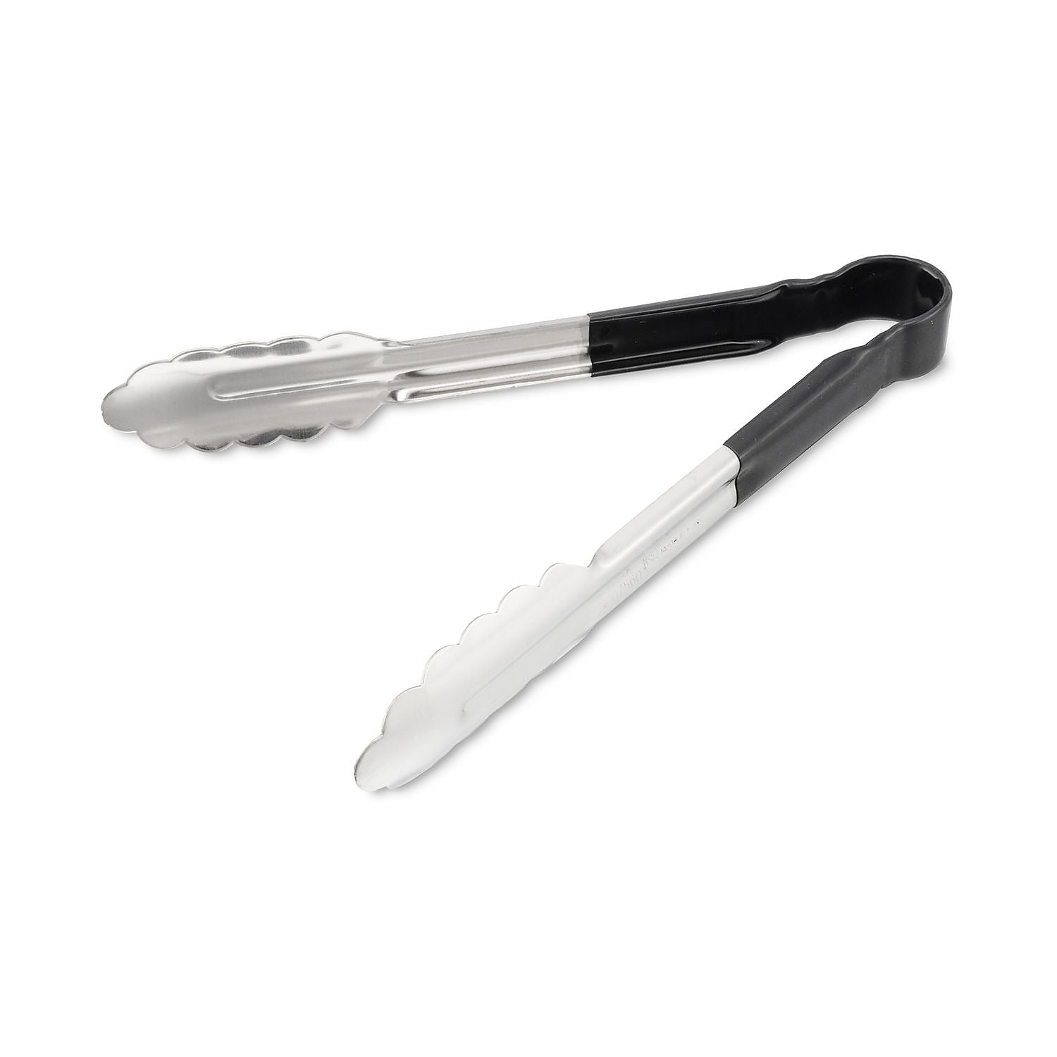 Carlisle Dura-Kool Tongs, Stainless Steel, 9.5", Silver/Black (60756003)