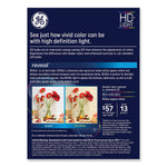 GE Reveal HD+ 5 Watts White LED Commercial Bulb, 4/Pack (46650)