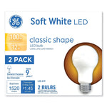 GE Classic 12 Watts Soft White LED Commercial Bulb, 2/Pack (93109188)