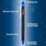Pilot FriXion Synergy Clicker Erasable Gel Pen, Extra Fine Point, 0.5mm, Assorted Ink, 5/Pack (17354)
