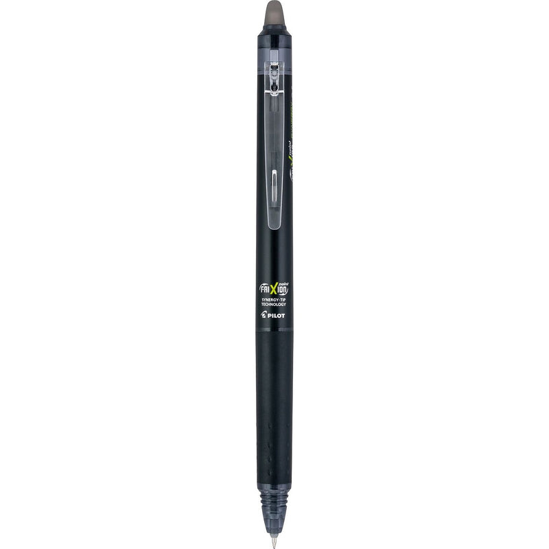 Pilot FriXion Synergy Clicker Erasable Gel Pen, Extra Fine Point, 0.5mm, Black Ink, Dozen (17363)