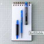 Pilot FriXion Synergy Clicker Erasable Gel Pen, Extra Fine Point, 0.5mm, Blue Ink, Dozen (17369)