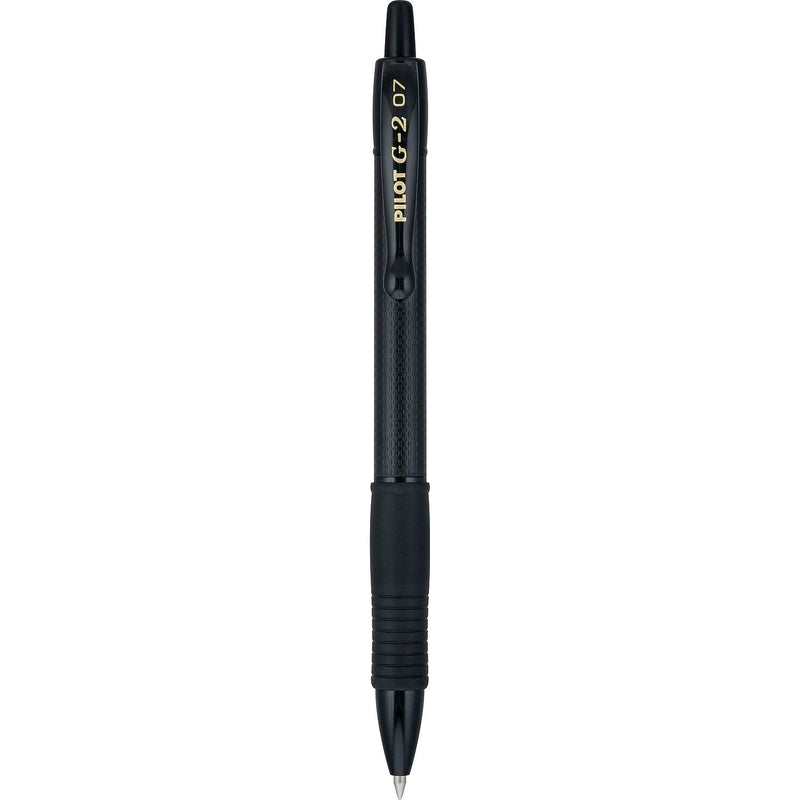 Pilot G2 Edge Premium Retractable Gel Pen, Fine Point, 0.7mm, Black Ink, Dozen (19855)