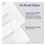 Avery Clean Edge Business Cards, 2.5" x 2.5", Matte, White, 180/Pack (35703)