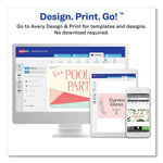 Avery Clean Edge Business Cards, 2.5" x 2.5", Matte, White, 180/Pack (35703)
