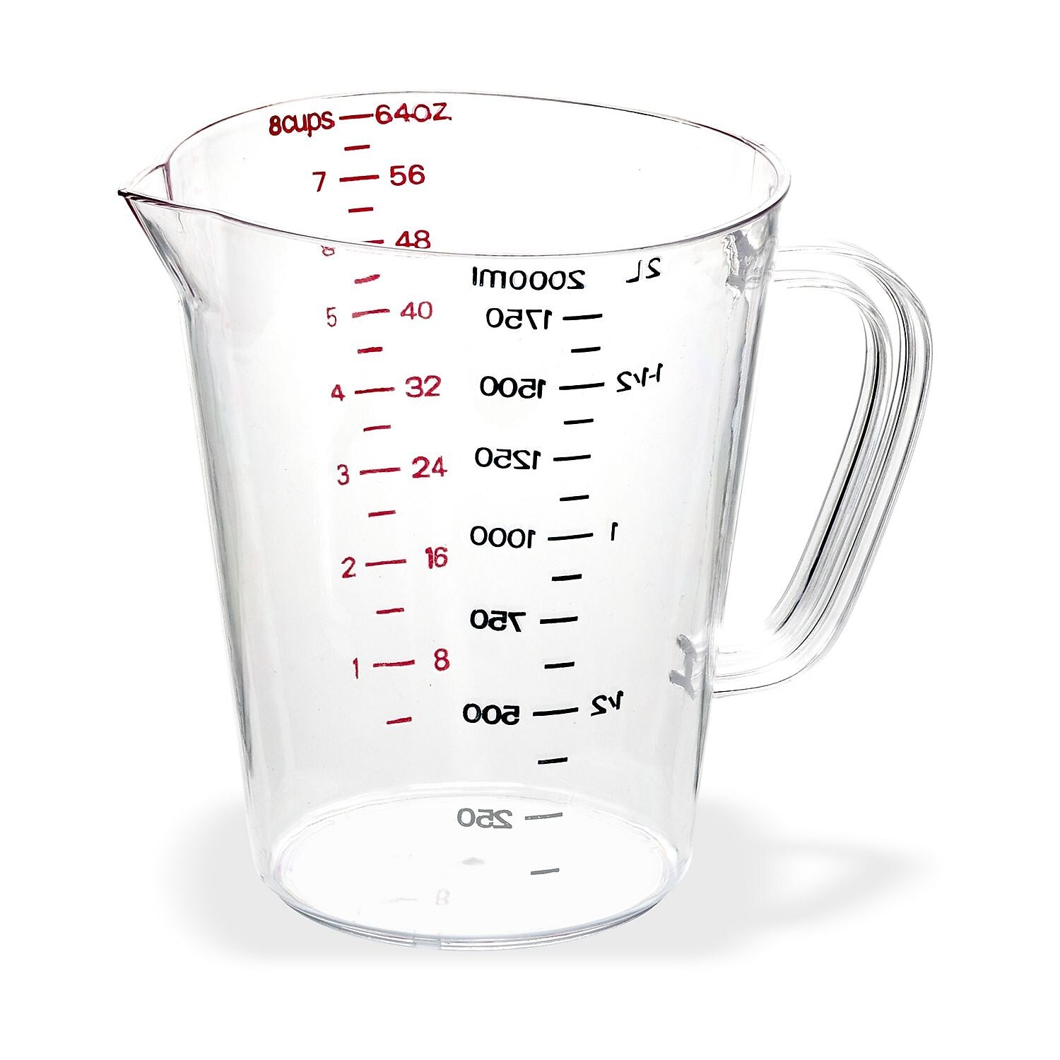 Carlisle Commercial Measuring Cup, 0.5 gal., Clear (4314407)