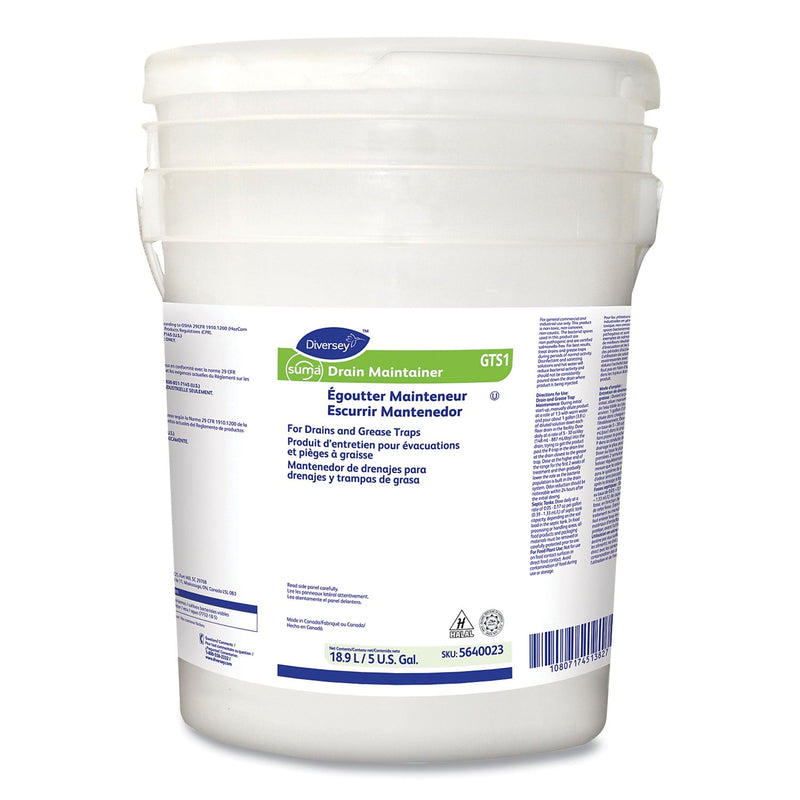 Diversey Suma Drain Maintainer Degreaser, Fresh Scent, 5 gal. (5640023)