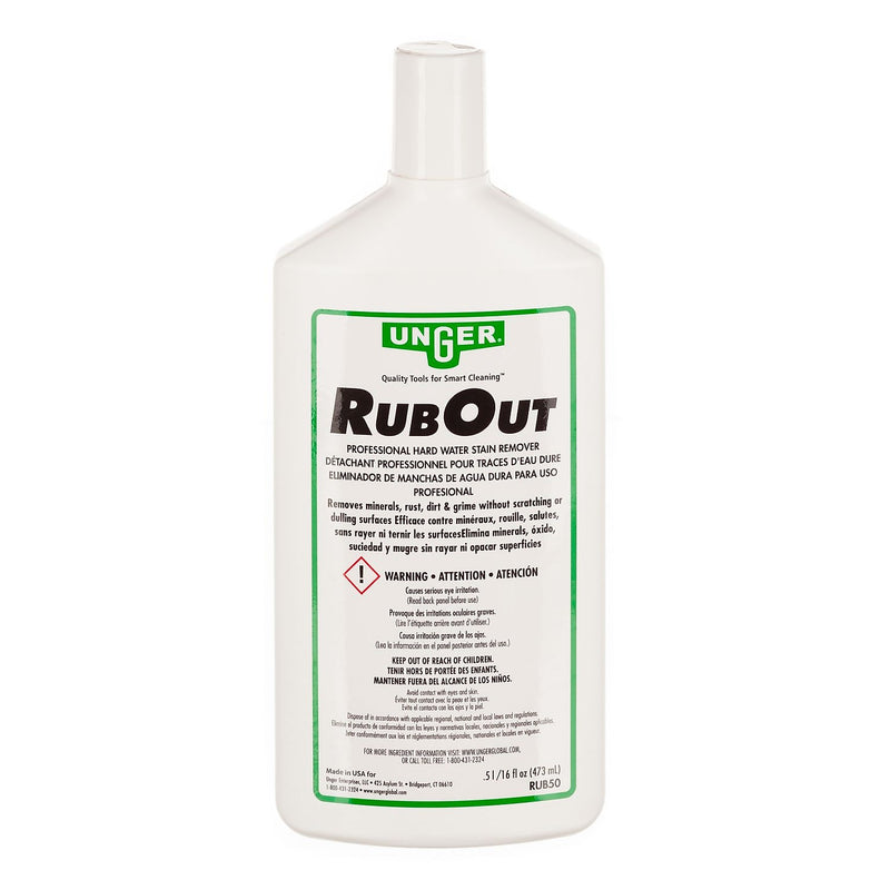 Unger RubOut Glass Cleaner, 16 oz., 12/Carton (UNGRUB50)