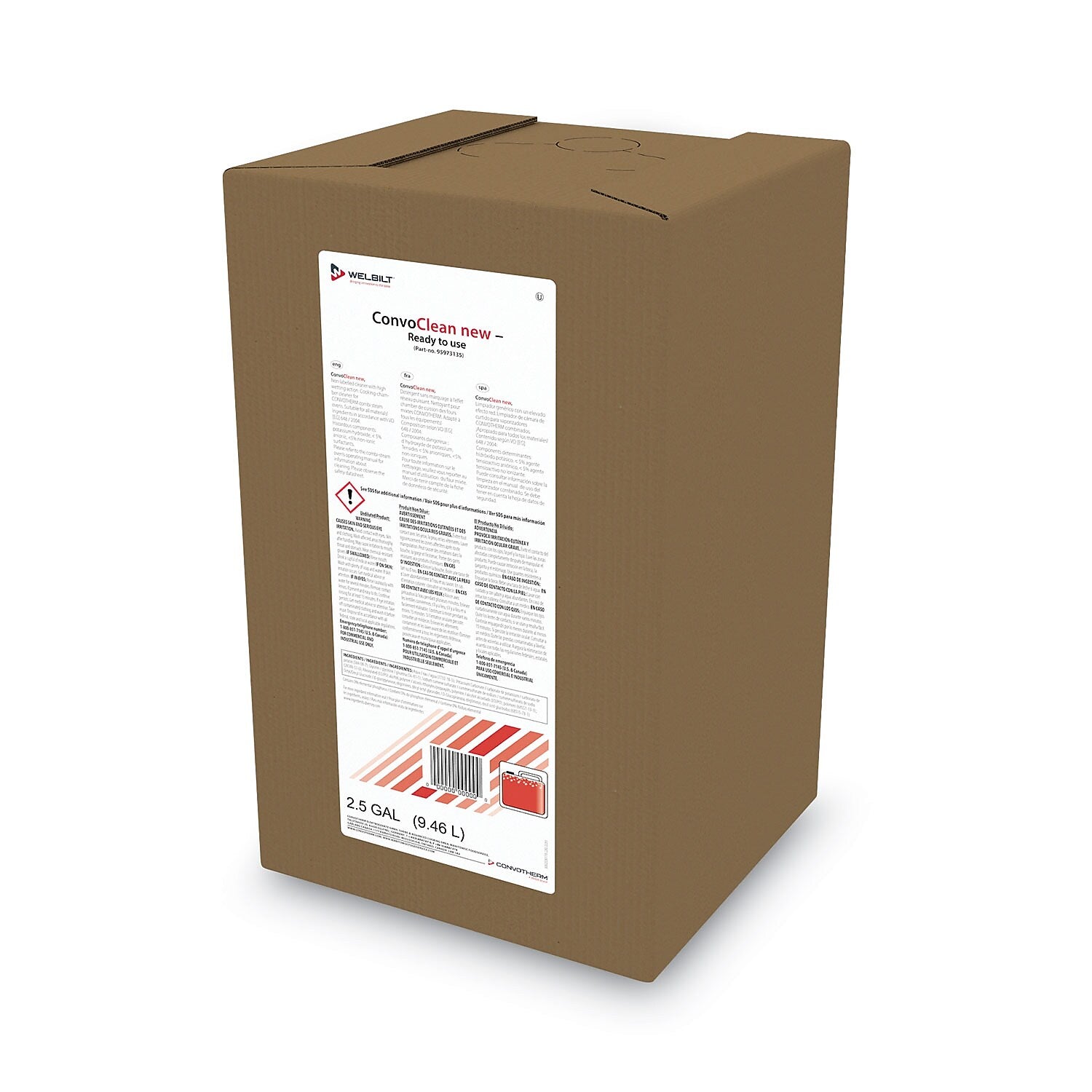 Diversey ConvoClean Cleaner Degreaser, 2.5 gal. (95973135)