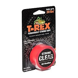 T-REX® Strong and Clear Mounting Tape, Clear, 1" x 60" (285338)
