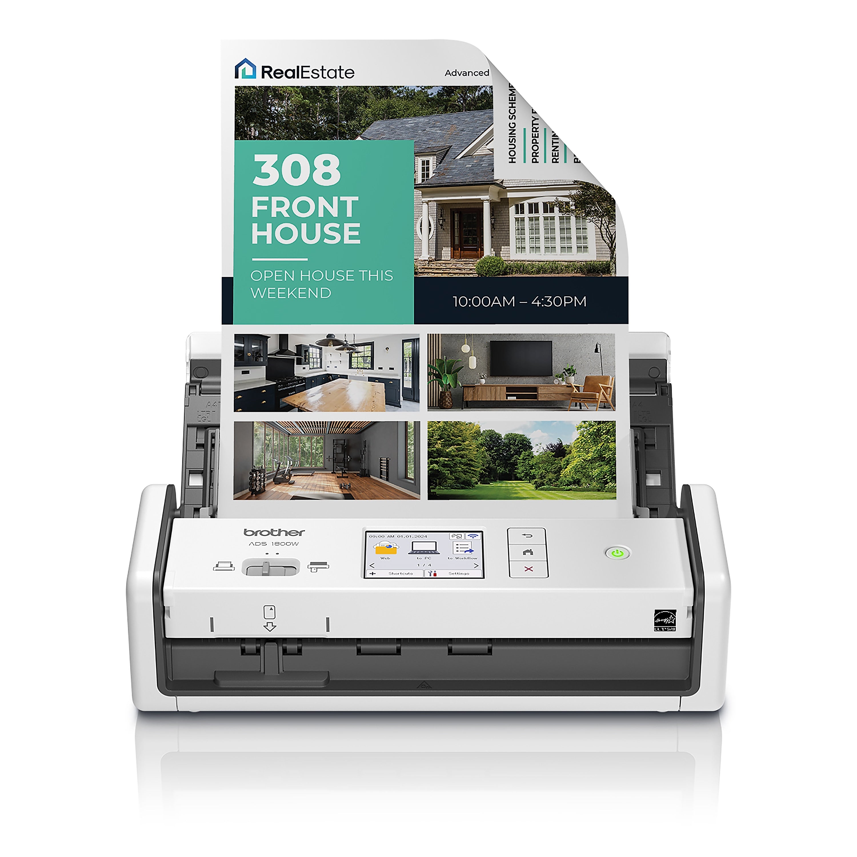Brother ADS-1800W Wireless Compact Desktop Document Scanner