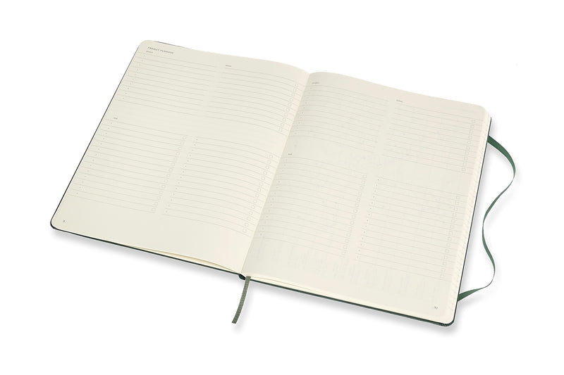 Moleskine Pro XL 1-Subject Professional Notebook, 7.5" x 9.75", Narrow Ruled, 192 Sheets, Green (620817)